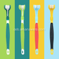 Pet three-head toothbrush oral care nga mga produkto